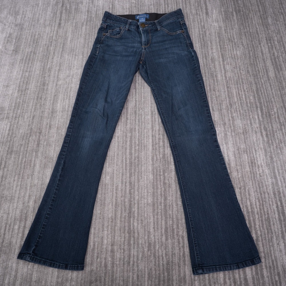 Democracy Ab solution Jeans Womens 6 Blue Good Bootcut Dark Wash Stretch